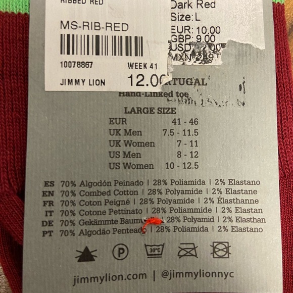 Jimmy Lion men’s DRESS Socks 2 Pair NWT! - Picture 4 of 4